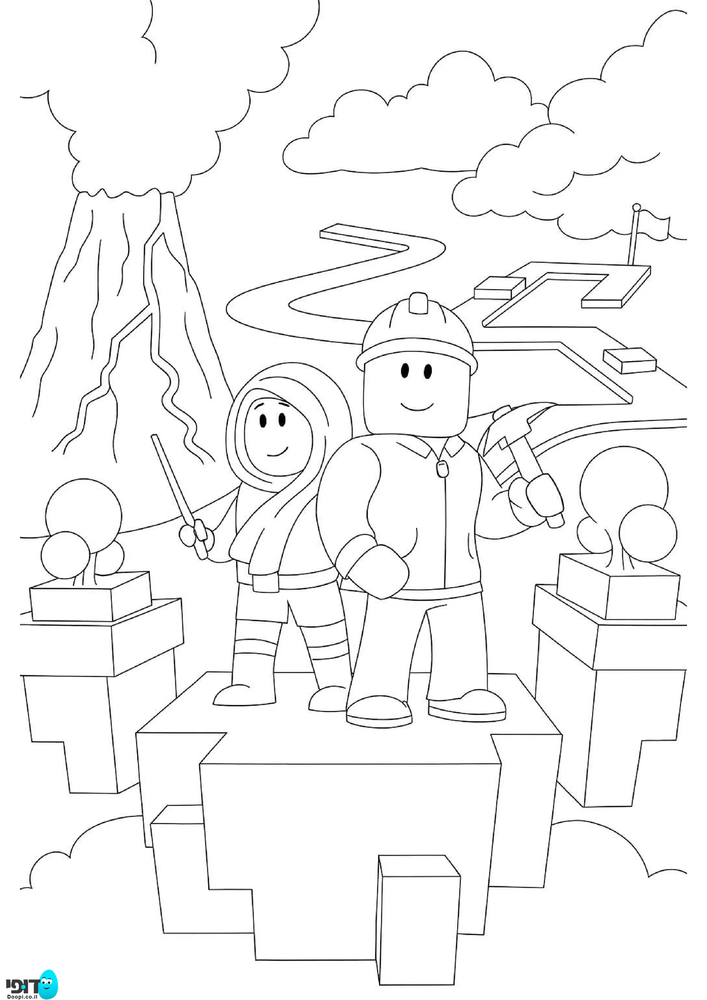 רובלוקס דף צביעה