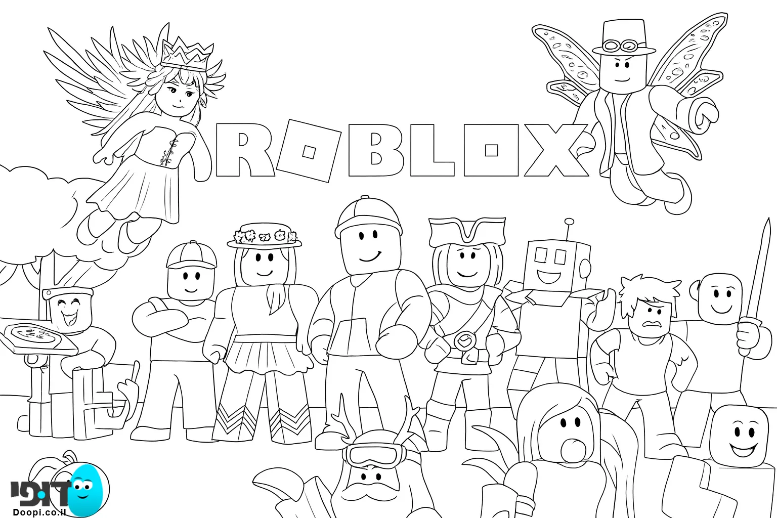 דפי צביעה רובלוקס