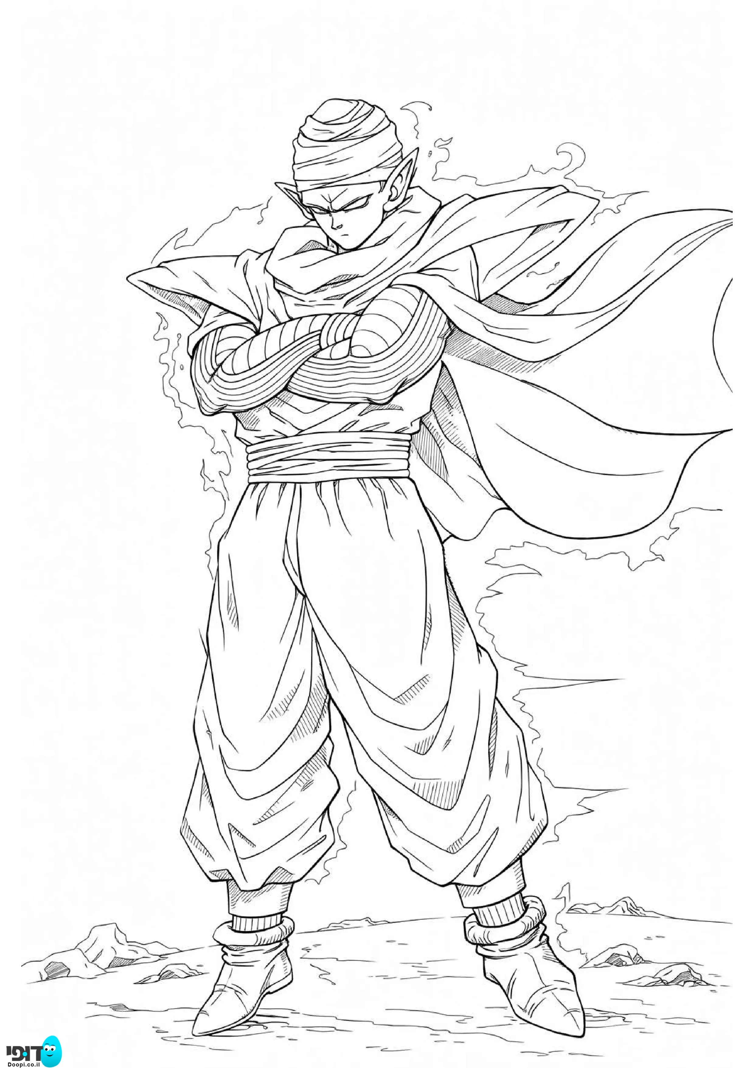 דף צביעה דרגון בול פיקולו