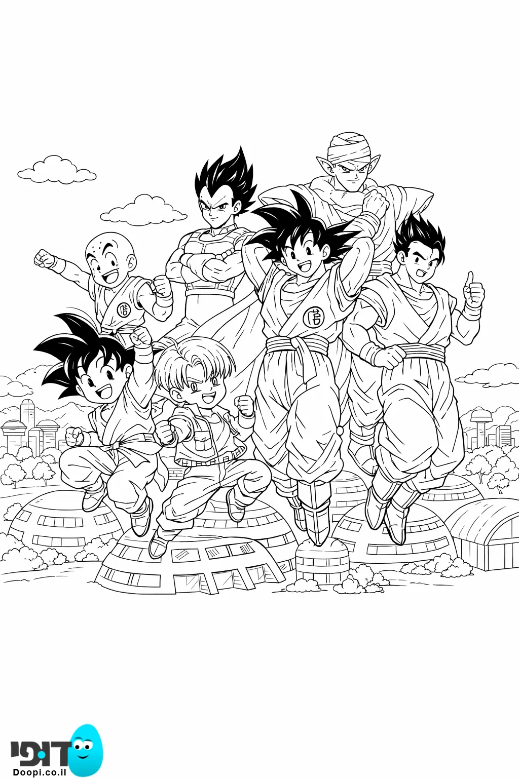 דפי צביעה דרגון בול