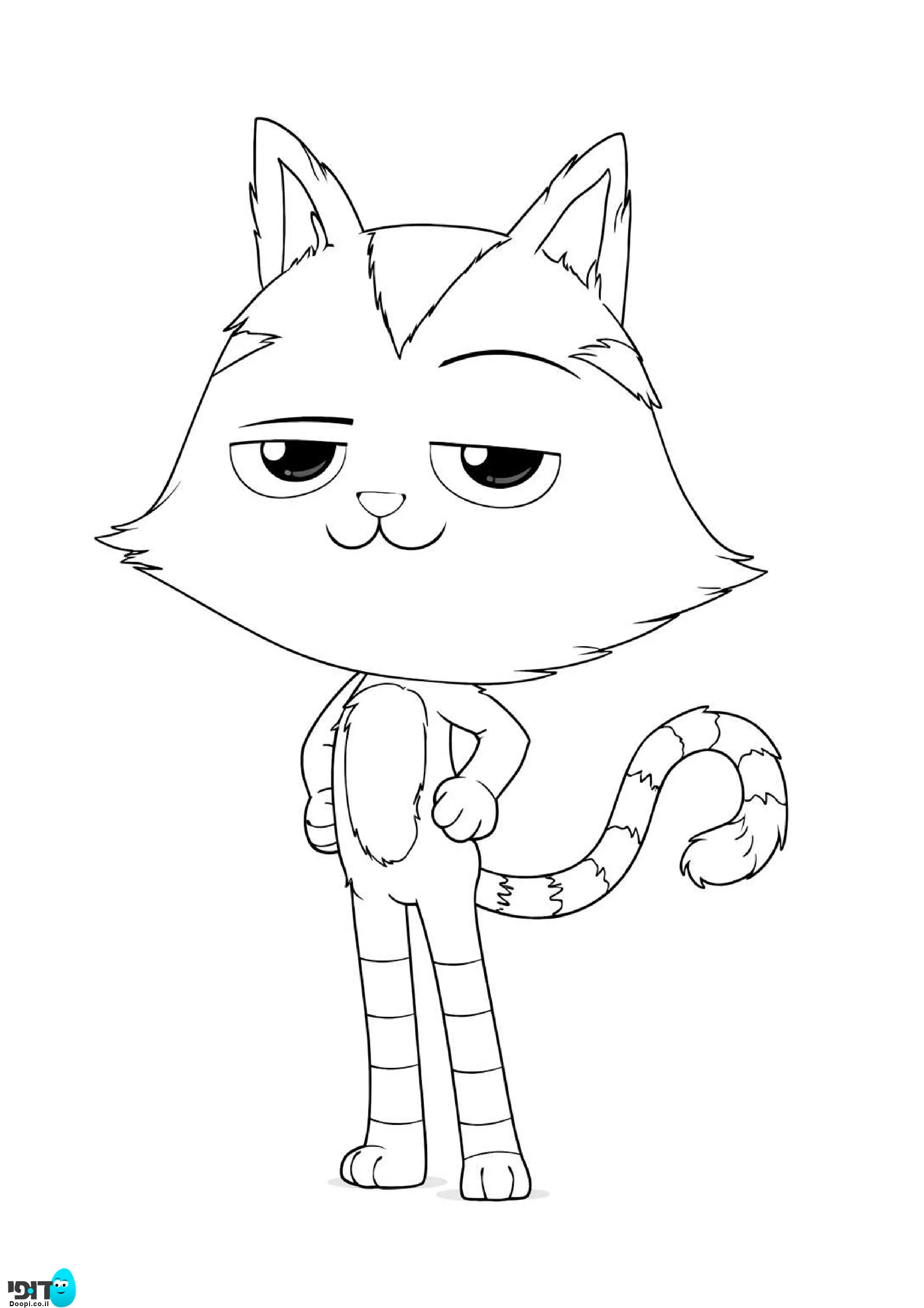 דף צביעה בית הבובות של גבי קט-רץ