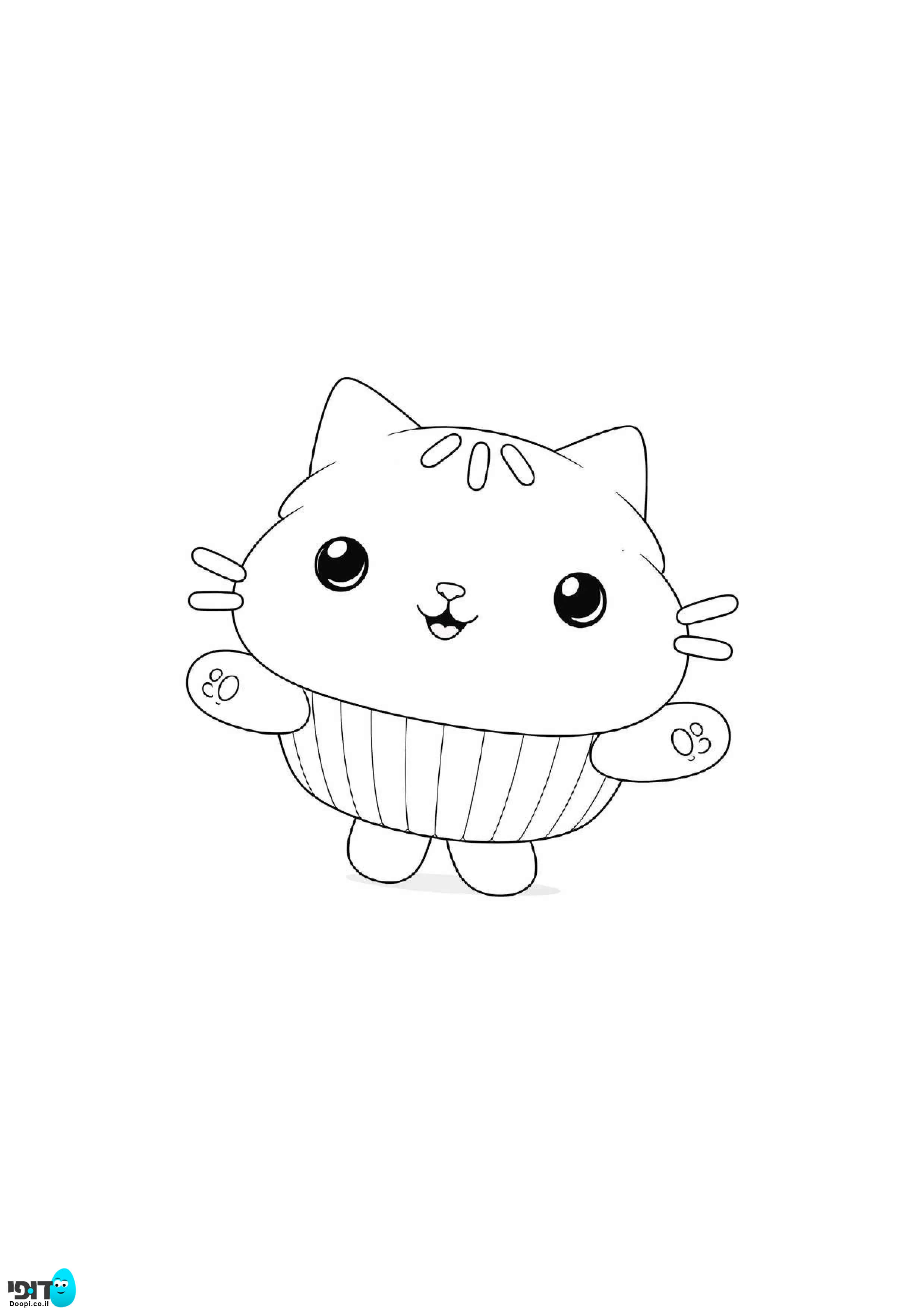 דף צביעה בית הבובות של גבי עוגוני