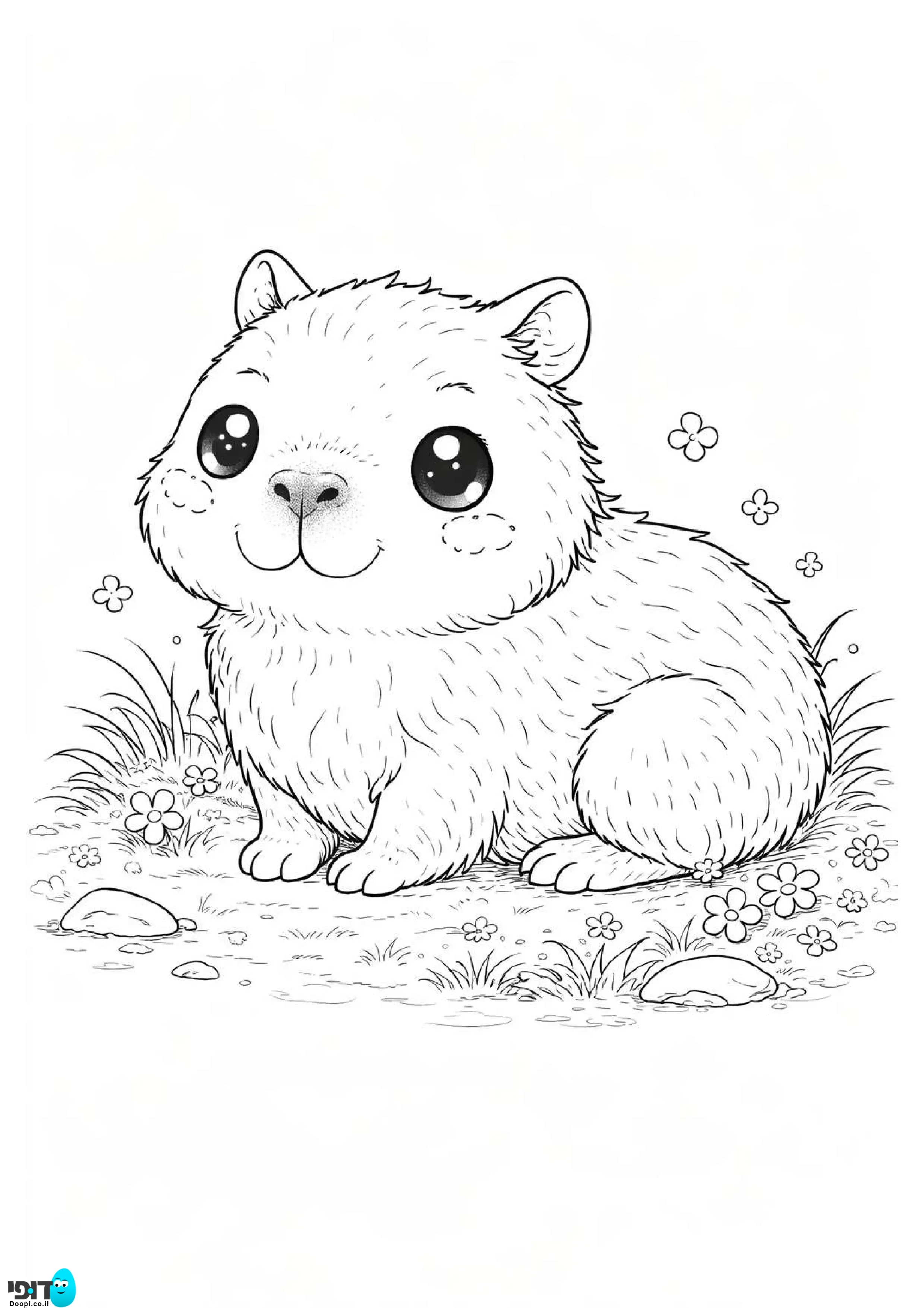 דף צביעה קפיברה חמוד