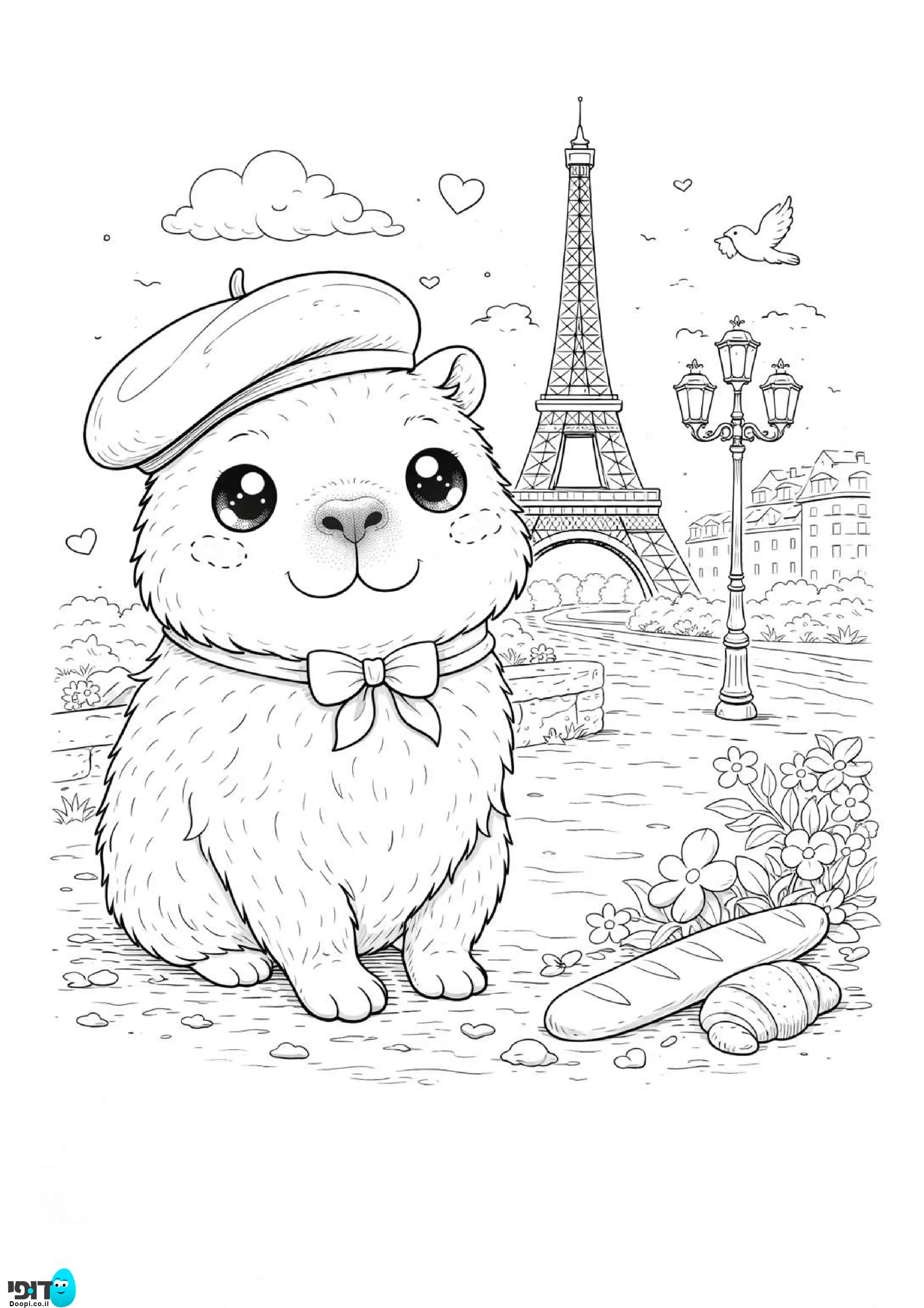 דף צביעה קפיברה בפריז